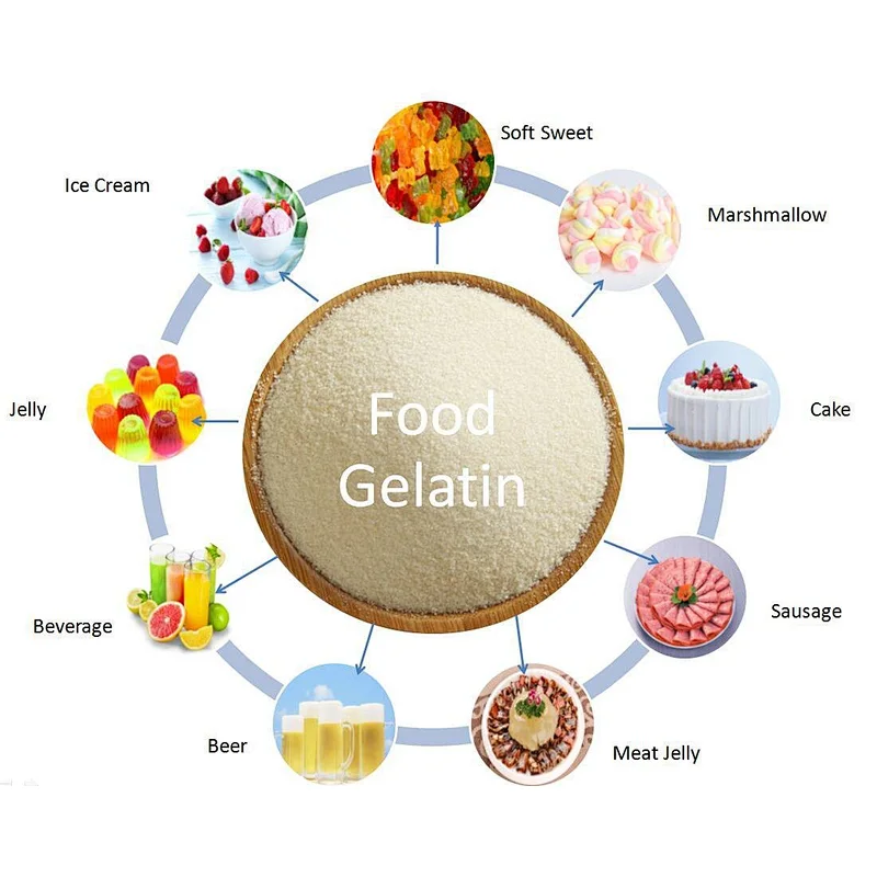 beef Gelatin Powder pharma grade Gelatin beef skin Gelatin 250 160 180 Bloom 8mesh E-KING GELTIN